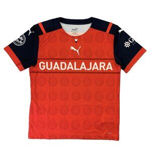 NWT $70 Puma Kids Chivas De Guadalajara Red Soccer Jersey Youth Size L (13-14Y)